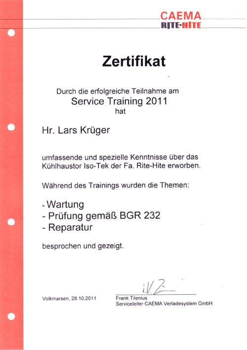 Zertifikat Lagutec GmbH