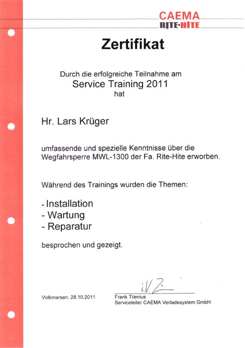 Zertifikat Lagutec GmbH